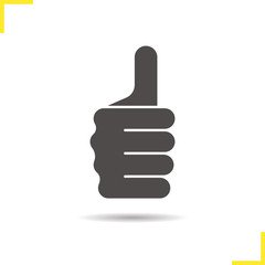 Wall Mural - Thumbs up hand gesture icon