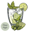 © nurofina - vector colorful sketch illustration of mojito