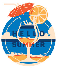 Wall Mural - Summer Holiday and Summer Camp poster.