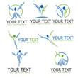 © asalaa - active people logo vectore, logo set