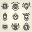 Knight coat of arms and heraldic shield blazons