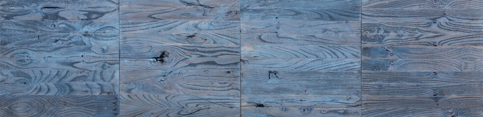 Wall Mural - Textured blue wood background, texture and wood texture