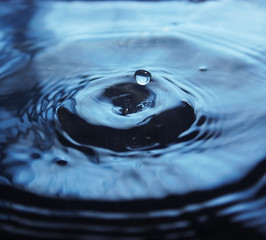 Water Drop impact on water surface