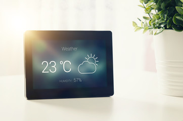 Wall Mural - Weather station with LCD display