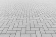 © DifferR - Paver brick floor also call brick paving, paving stone or block paving. Manufactured from concrete or stone for road, path, driveway and patio. Empty floor in perspective view for texture background.