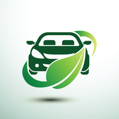 Wall Mural - Eco car  vector