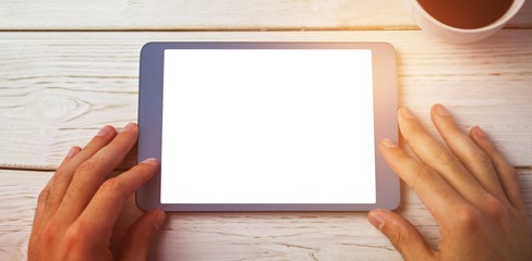 Poster - person using tablet computer