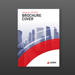 Wall Mural - Business brochure cover design layout. Good for corporate catalog, annual report, poster or flyer.