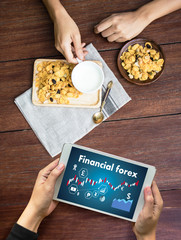 Poster - Financial forex Stock market, financial, business Candle stick graph chart