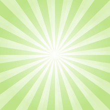 Abstract Background. Soft Green Rays Background. Vector