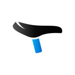 Duo Tone Icon - Bicycle saddle