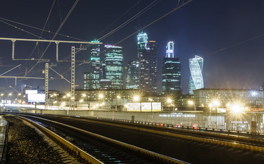 transport metropolis, traffic and blurry lights