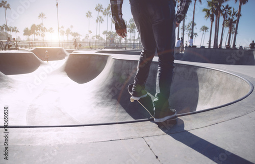 Cuadros en Lienzo Patinador en acción en Los Ángeles