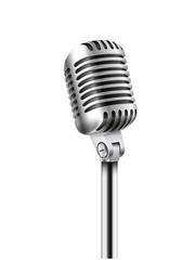 Poster - Concert microphone vector illustration isolated on white