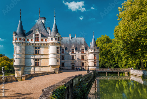 Plakat Zamek Azay-le-Rideau, Francja