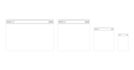 Poster - Web browser set on a white background