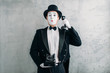 © Nomad_Soul - Pantomime actor performing with retro telephone