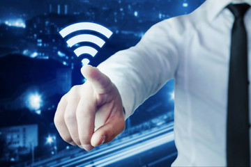 Canvas Print - wi-fi icon