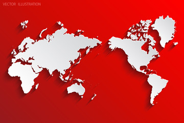 political map of the world.