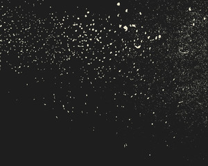 Poster - Grunge monochrome dust and scratches background. Abstract texture on black background, dirt overlay or screen effect use for grunge background vintage style.