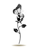 vector rose silhouette