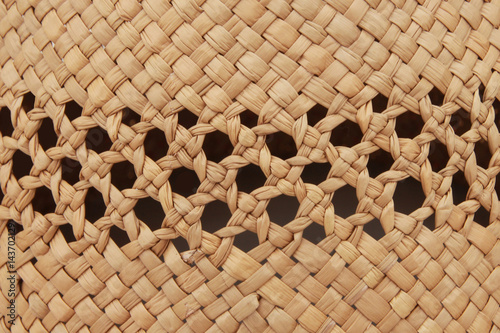 Fotografia, Obraz Weaving of Italian straws close-up with pattern