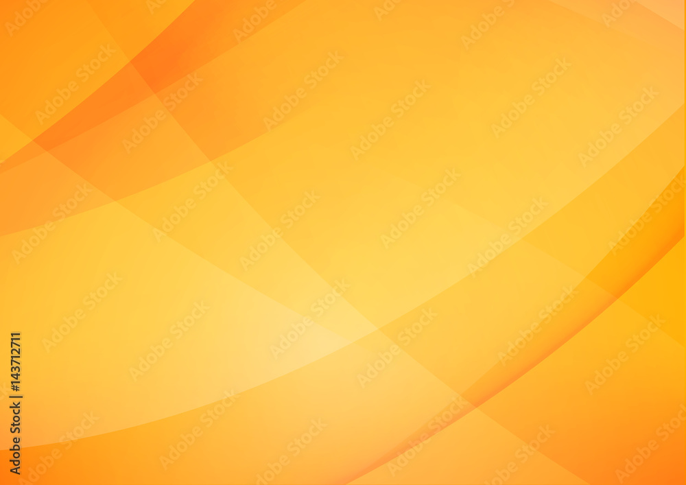 Abstract Yellow and orange warm tone background with simply curve lighting element vector eps10 002 - obrazy, fototapety, plakaty 