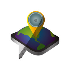 Poster - GPS map pointer icon vector illustration graphic design