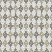 Seamless Argyle Pattern Background. Grey And White Pattern.