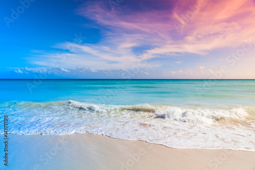 Tropical beach background, Saona island