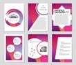 © happyvector071 - Abstract vector layout background set. For art template design, list, front page, mockup brochure theme style, banner, idea, cover, booklet, print, flyer, book, blank, card, ad, sign, sheet,, a4