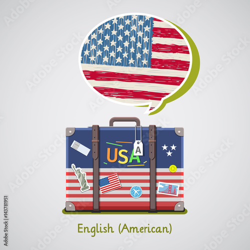 Photo Concept of travel or studying English.