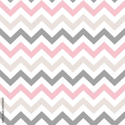 Naklejka - mata magnetyczna na lodówkę Chevron zigzag Seamless Pattern