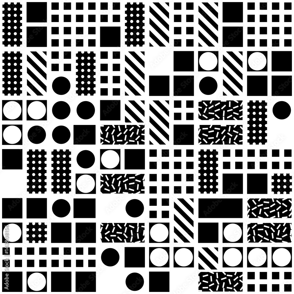 Colorful bold bright seamless pattern