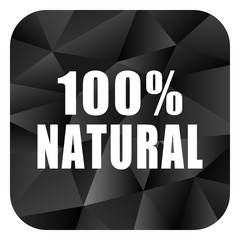 Aufkleber - Natural black color web modern brillant design square internet icon on white background.