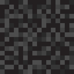 Poster - Abstract pattern, background of black monotonous squares in the same color palette for web sites. Flat style. Dark illustration. Mosaic