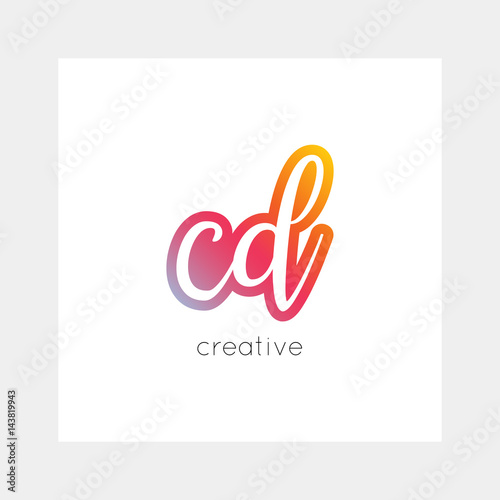 Cd Logo Vector Useful As Branding Symbol App Icon Alphabet