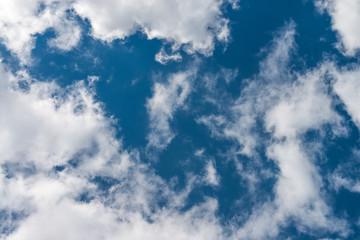 Beautiful blue sky and white clouds