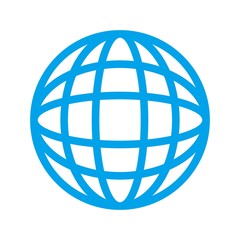 Wall Mural - globe sphere logo. universe logo. icon vector.