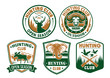 © Vector Tradition - Hunting club vector wild animals icons for badges