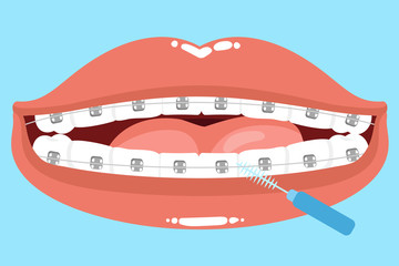 Sticker - cute cartoon mouth