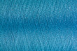 Closed up of blue color thread texture background