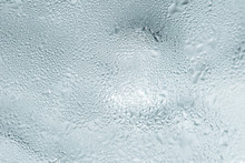 Texture Of Frozen Water Drops Cool Ice Glass