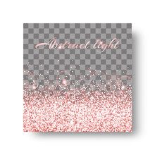 Glitter Sparkle Background With Glowing Lights. Glow Vector On A Transparent Backdrop.
