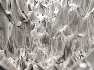  Abstract technology steel background composed of poly mesh. 3d illustration.