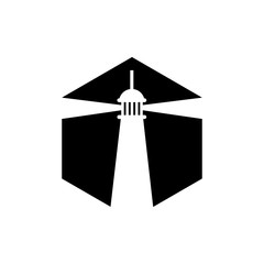 Wall Mural - light house logo vector.