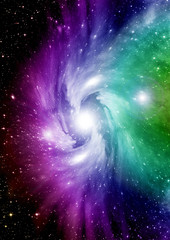Wall Mural - galaxy in a free space