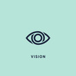 Eye icon, vector illustration