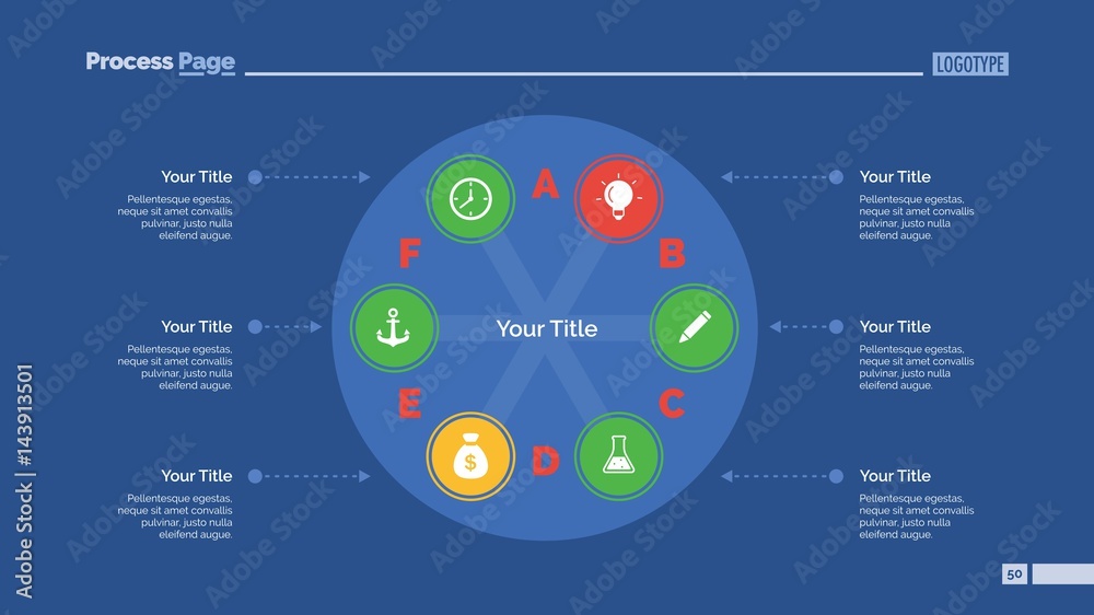 Round Infographic Diagram Slide Template Stock Vector | Adobe Stock