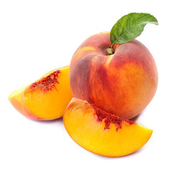 Canvas Print - Peach fruits .